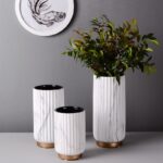 Modern Minimalist Ceramic Vase – Elegant Flower Vase for Home & Office Decor 