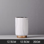 Modern Minimalist Ceramic Vase – Elegant Flower Vase for Home & Office Decor 