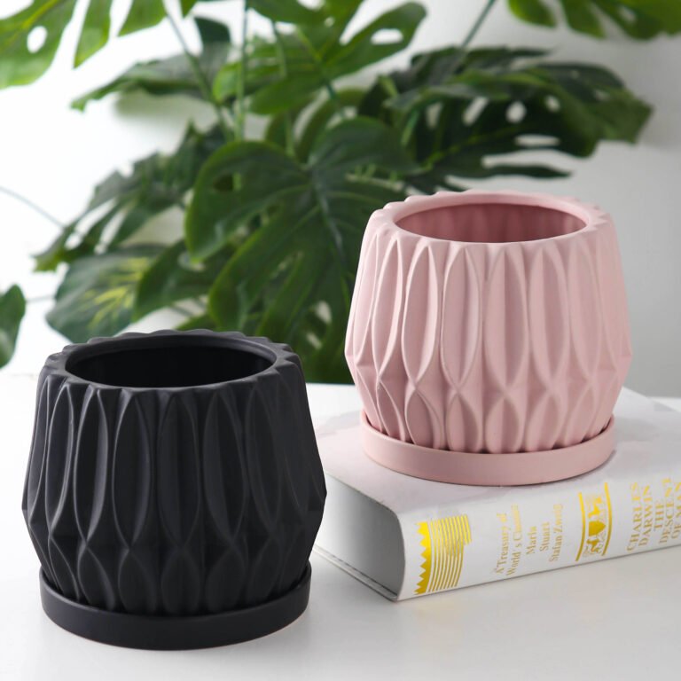 Tabletop Plant Flower Pot – Elegant Small Planter for Home & Office Decor 