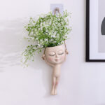 Gymnastic Resin Vase – Unique Artistic Planter for Home & Office Decor 