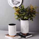 Modern Minimalist Ceramic Vase – Elegant Flower Vase for Home & Office Decor 