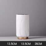 Modern Minimalist Ceramic Vase – Elegant Flower Vase for Home & Office Decor 