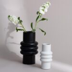 Modern Donut Ceramic Vase – Stylish Minimalist Home Decor Accent 